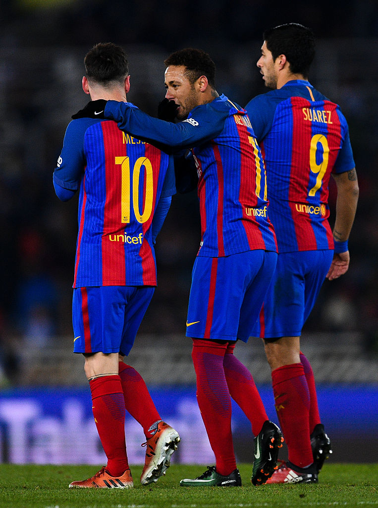 Neymar Jr, Lionel Messi, Luis Suarez