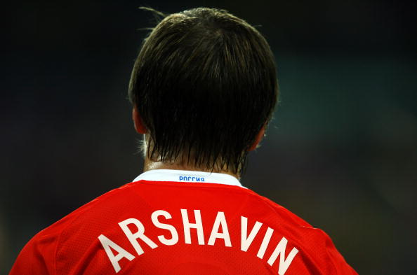 Andrei Arshavin no Euro 2008 com a Rssia